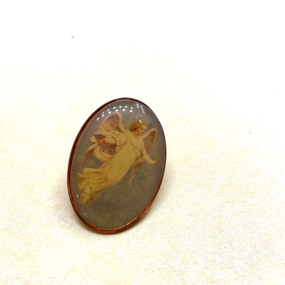 Vintage Angel Brooch Pin - Picture 4 of 8